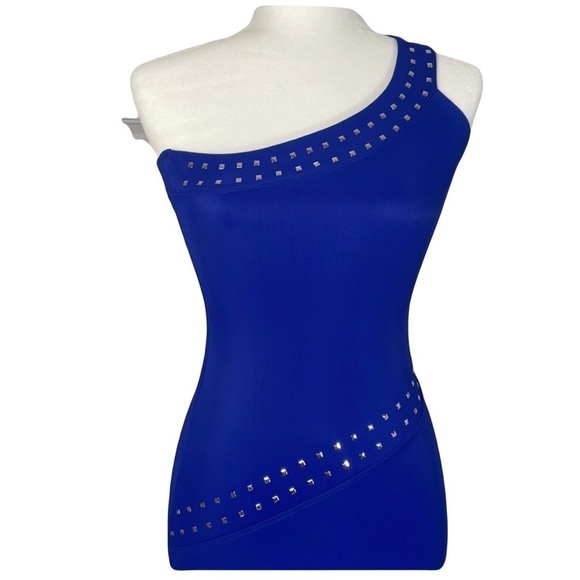 Blue One Shoulder Dress Long Dress Size Medium - Picture 1 of 10